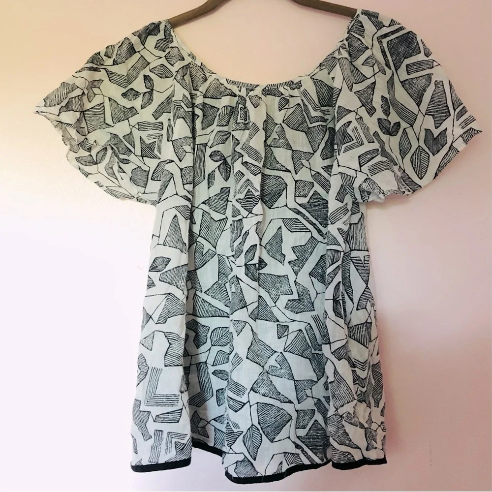 Anthropologie Floreat Embroidered Cuata Top - Picture 3 of 7